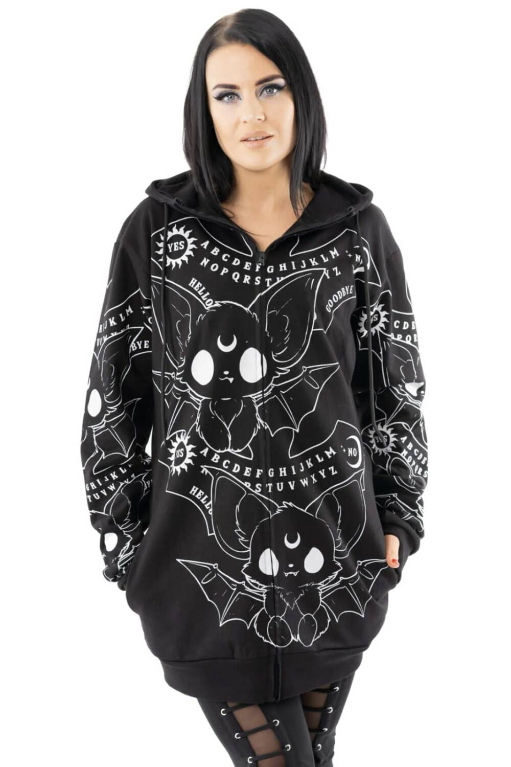 Heartless Zip-Hoody Ouija Bats – Bild 5